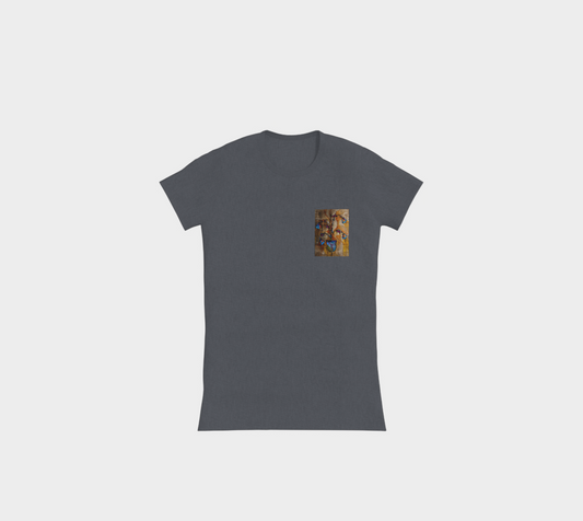 Futuristic slim fit womaens tshirt