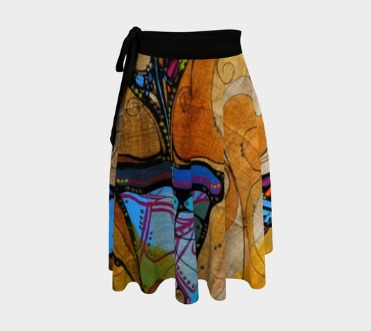 Muchastim Clothing wrap around skirt